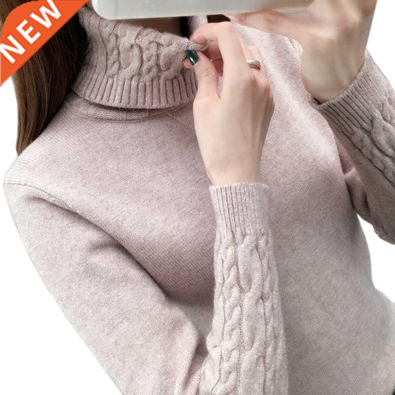 Women Sweater Turtleneck Pullovers Autumn Winter Sweaters Ne