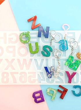 26 English Letters Numbers Home  Jewelry Epoxy Resin Mold