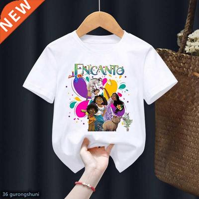 T-Shirt For Girls Funny Encanto Cartoon Print Girls Clothes