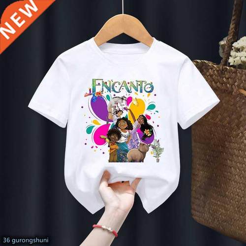 T-Shirt For Girls Funny Encanto Cartoon Print Girls Clothes