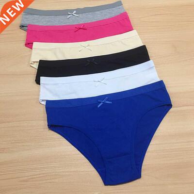 3 Pieces Women's Cotton Panties Big Size Soft Women Underpan