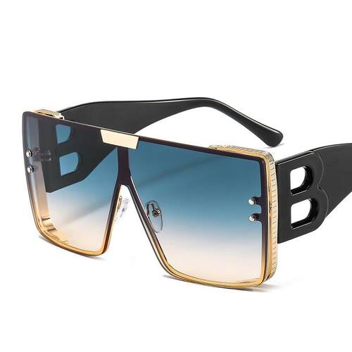 Fashion Large Frame B Letters Sunglasses Women 2021 Luxury B