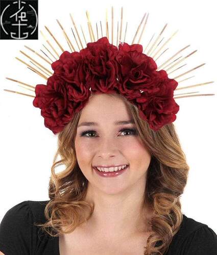Halloween headband cosplay carnival flower headband