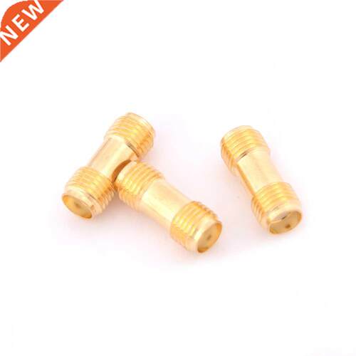 3pcs Golden Color RF Connector SMA Female to SMA Female For