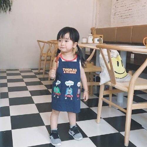 Parent-child Costumes Apron 100% Cotton Boys Girls Kids