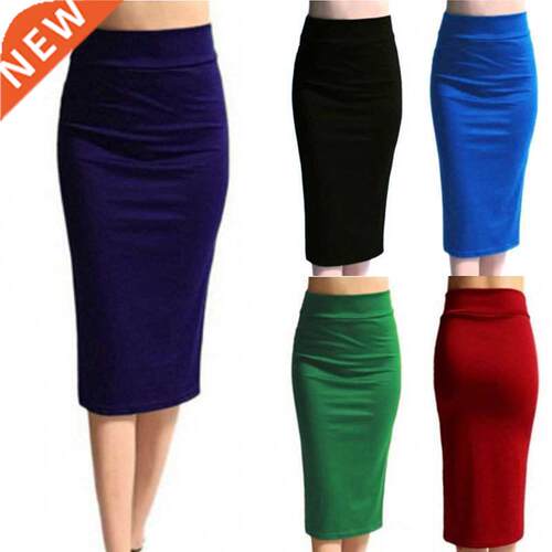 2022 New Women Skirt Mini Bodycon Skirt Office Women Slim Kn