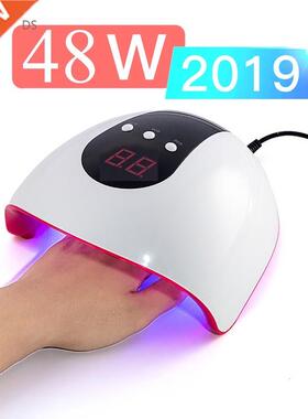 48W Nail Dryer Machine UV LED Lamp Portable Cable Home Use N