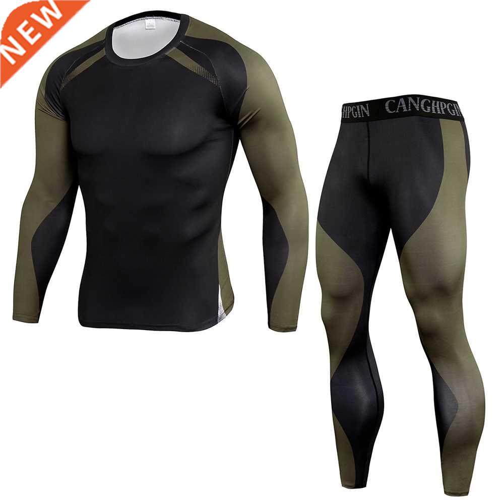 GEJINIDI Men Thermal Underwear Set For Male Cotton Winter L图片