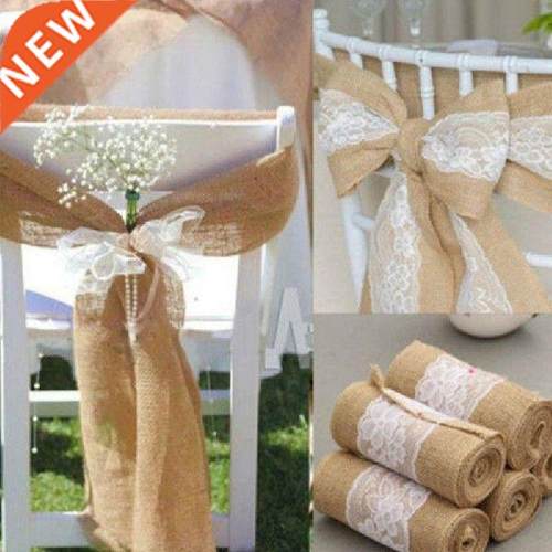 Goni Gulungan Rami dengan Renda Putih Antik Dekoratif