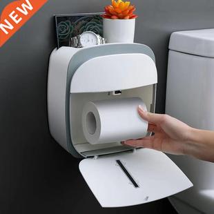 Tolet Roll Wall Tray Waterproof Shelf Paper Mount Holder