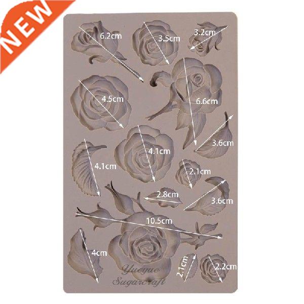 94PF Silicone Fondant Molds Exquisite Rose  Handmade