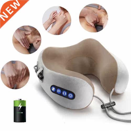 Electric Neck Massager U Shaped Pillow Multifunctional Porta