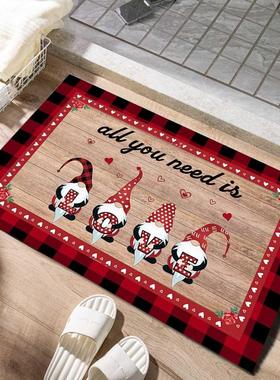 60x40cm Valentine's Day Anti-slip Doormat Absorbent