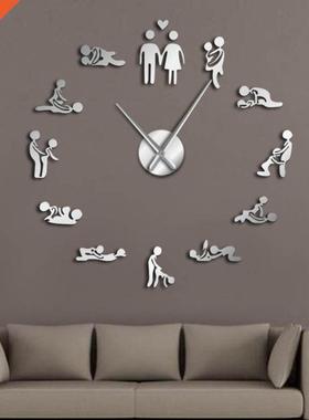 Sex Love Position Mute Wall Clock Bachelorette Game Sexy Kam