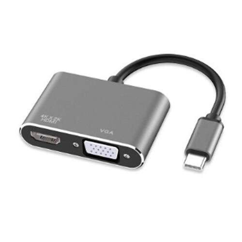 Type-C to HDMI+Vga Computer Monitor Cable  Converter Do