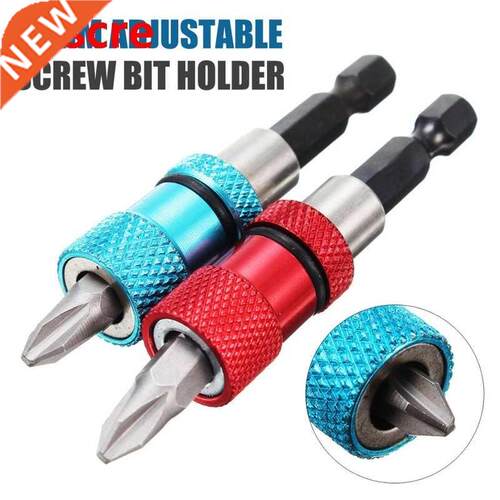 Adjustable 1/4'' Hex Shank Magnetic Type Long Screwdriver Fl