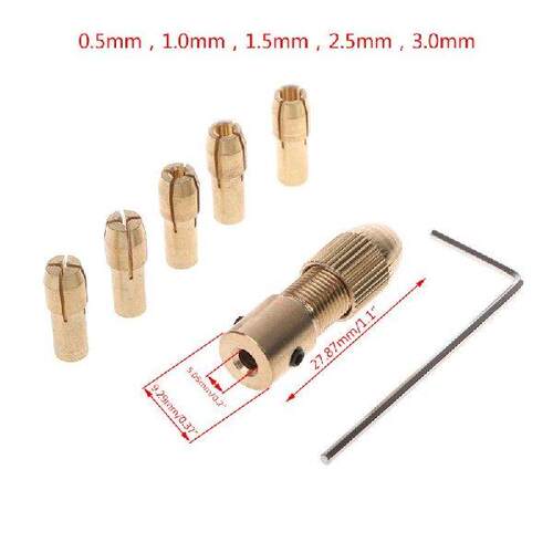 7Pcs/Set 2/2.35/4.05/5.05mm Electric Motor Shaft Mini Chuck