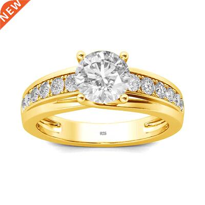 nd 925 Sterling Silver Woman Ring 1CT D Color Moissanite Rin