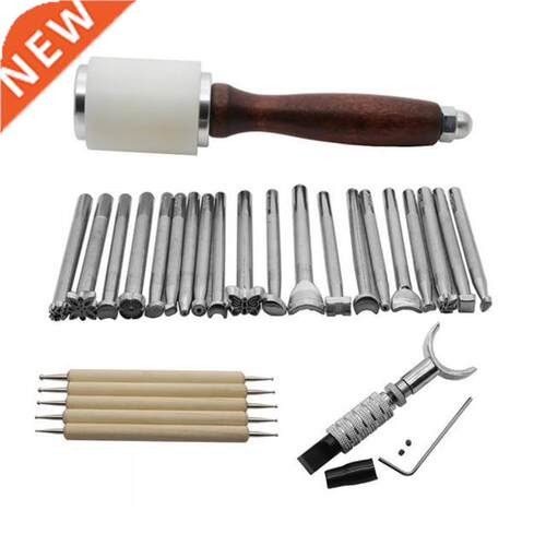 27pcs DIY Leather craft Hand Stitching Carving Woodworking S