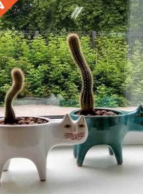 Ceramic Garden Flower Pot Cartoon Animal Plant Balcony