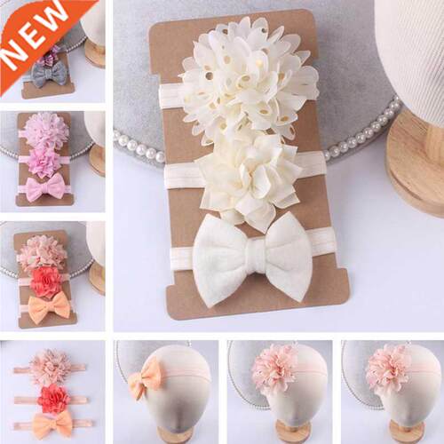 3Pcs/set Kids Elastic Floral Hairband Set Children'S Simple
