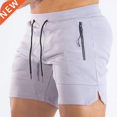 Hot Summer New Men Shorts Gyms Fitness Joggers Mesh Breathab