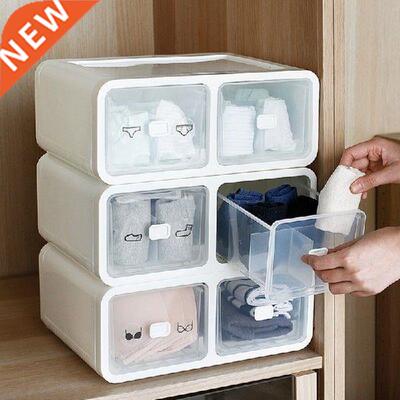 Drawer Type Lattice Bra Underwear Panties Socks Finishing