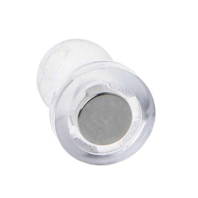 6pcs Transparent Colorless Magnetic Plastic Thumbtack Whiteb