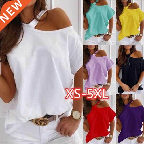 Women's Sexy T-shirts Summer White Tops Fashion Hollow Out S