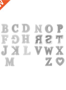 Jewelry Pendant Alphabet Epoxy Resin Mould English Letter Si