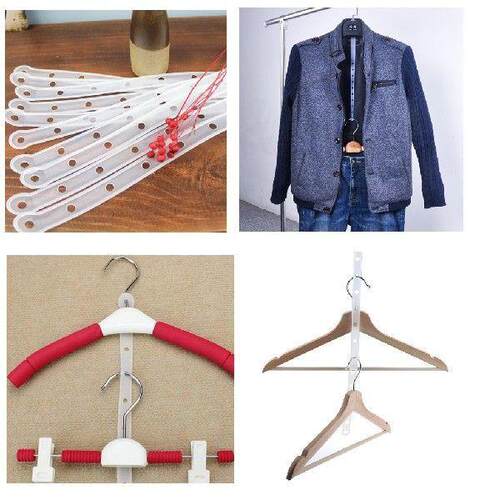 Pack of 10 Plastic Clothing Shop Displays Stable Hanger