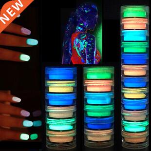 Glow in the Dark Resin Pigment Nail Glitter Resin Neon Phosp