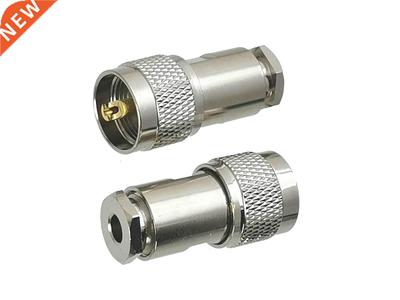10pcs UHF PL259 Male Plug Connector Clamp RG58 RG142 LMR195