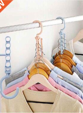 2pcs/vanzlife Clothes hanger layer space saving folding