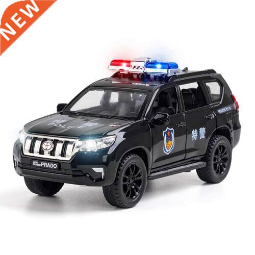 1/32 Alloy Die Cast Prado Police Model Toy Car Simulation Mu