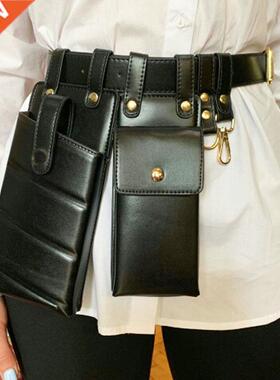 Women Waist Pack Leather Fanny Pack Luxury Women Belt Bag Cr