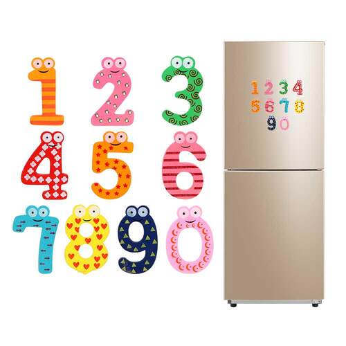 10pcs/lot Numbers Fridge Magnet Refrigerator Sticker Home