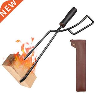 Fireplace Tongs Log Burner Accessories Coal Tongs With PU