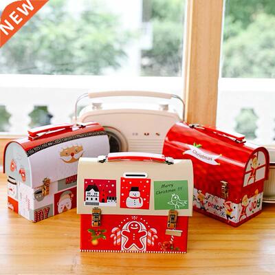 Merry Christmas Tinplate Candy Box  Gift Box Iron Sto