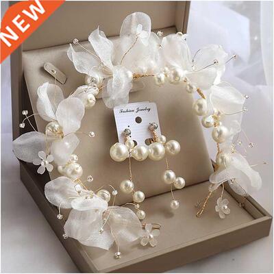 wedding Bride Headdress Hair Bands Immortal Beaded Flower Gi