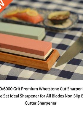 New 400/1000 3000/8000 Gravelstone Cut Whetstone Set