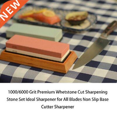 New 400/1000 3000/8000 Gravelstone Cut Whetstone Set
