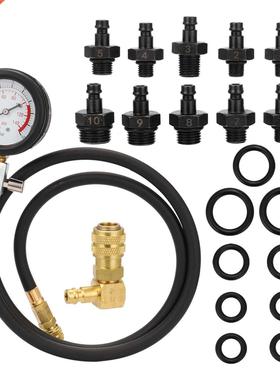 12pcs Engne Ol Pressure Test Kt Tester Car Garage Tool Lo