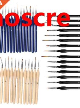 15Pcs Miniature Paint Brush Detail Brushes Set with Triangul
