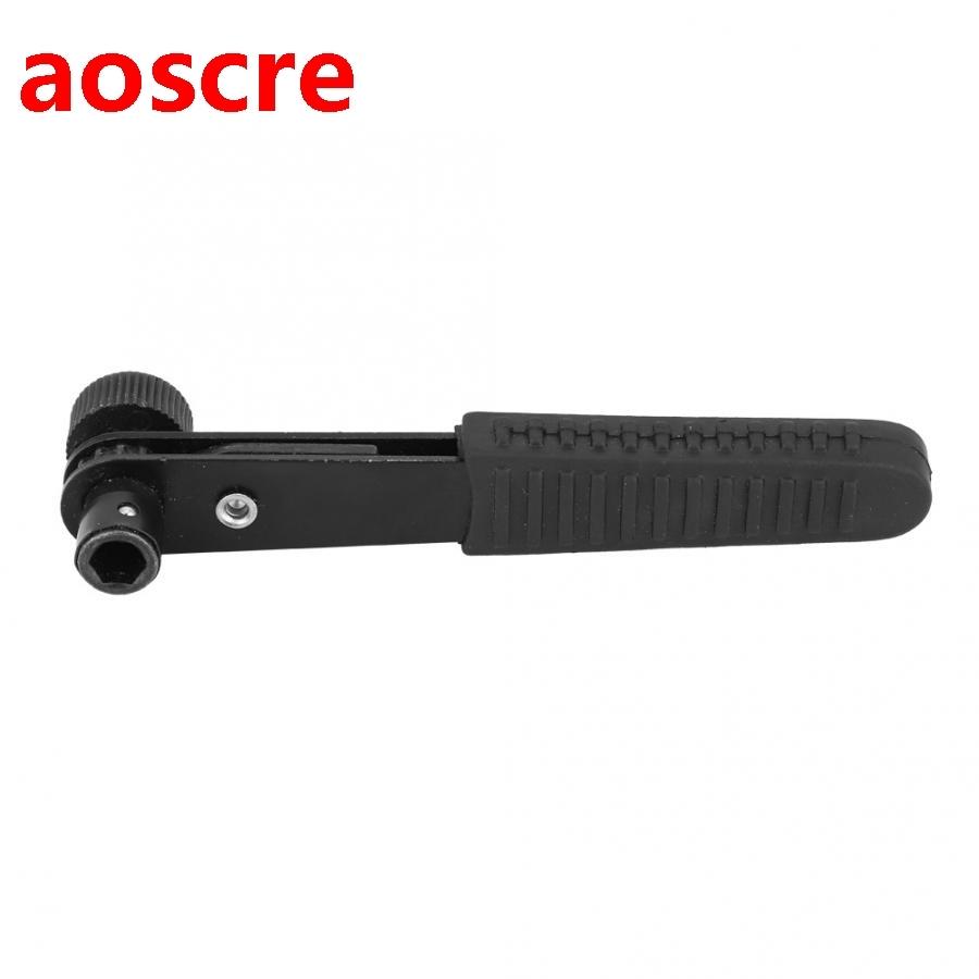 1/4 Black 90 Right Angle Steel Ratchet Wrench Screwdriver Sl