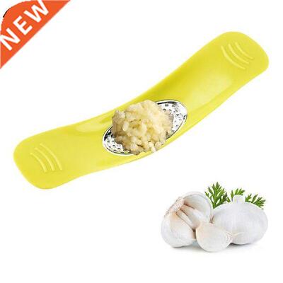 1PCS Curved Garlic Press Stainless Steel Multi-function