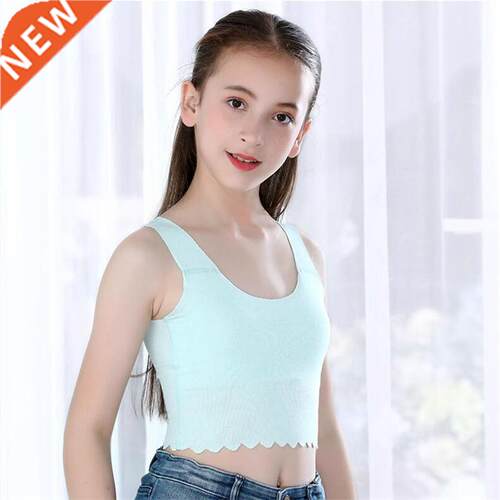 Puberty Girl Bra Underwear for Children's Girls Modal Tops K