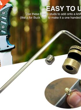 Folding Knife With Hex Wrench Removal Tool Thumb Stud Push