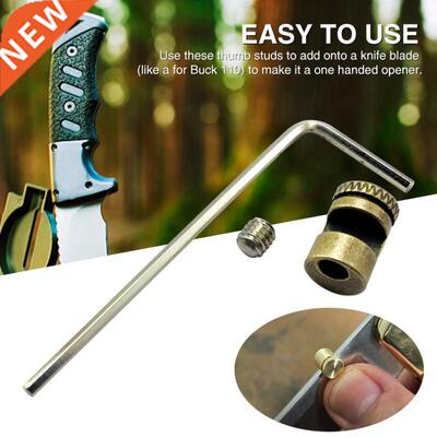 Folding Knife With Hex Wrench Removal Tool Thumb Stud Push