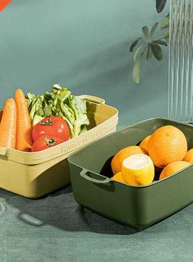 1 Set Unique Drain Basket Double-layer Reusable Colander